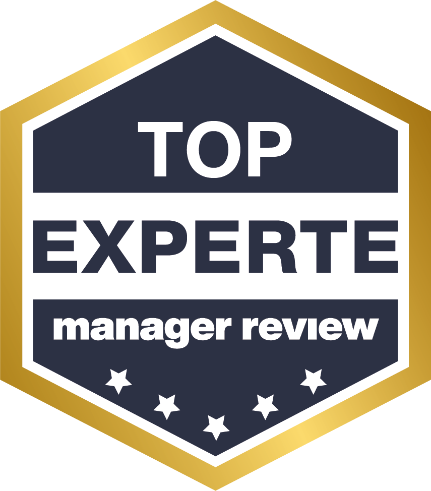 Qualitätssiegel "TOP EXPERTE" vom Manager Review